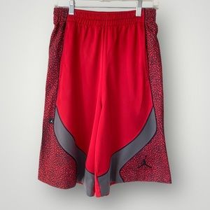 NIKE Vintage Air‎ Jordan Jumpman Men’s Short | Red, Charcoal, Black | Size Small